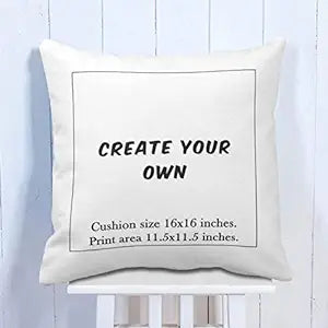 Personalised Photo Create Your Own Cushion Cover - 40 x 40 cm (Polyester Canvas)