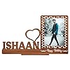 GiftsWale wood Happy Birthday Customized Table Top Photo Stand Frame With Name|Best Gift For Friend, Girlfriend, Boyfriend, Husband, Wife Brother And Sister (Brown) Tabletop