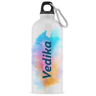 ASHVAH Customizable/Personalised Sipper Water Bottle, Leak Proof, for School, Gym, Home, Office 750 ML - Birthday, Return Gift, Girls, Name - Vedika