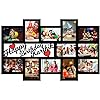 GiftsWale Happy Birthday Your Pictures And Names Customized Collage Photo Frame | Personalized With 12 Images And Texts | Best Gift For Kids, Sister, Brother, Husband, Wife, Friend, Mom And Dad