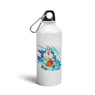 Tee Mafia® King Doraemon Sipper Bottle | Doraemon Bottle water | Cartoon Sipper Bottles | Designer Sipper Bottles | Printed Sipper Bottle - [600 Ml, Multicolor]