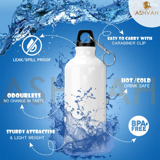 ASHVAH Customizable/Personalised Sipper Water Bottle, Leak Proof, for School, Gym, Home, Office 750 ML - Birthday, Return Gift, Girls, Name - Vedika