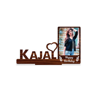 GiftsWale Customized Table Top Stand Wooden Collage Photo Frame With Name | Best Gift For Birthday, Teachers Day, Brother, Sister, Friends, Brother, Sister, Husband And Wife - Giftswale