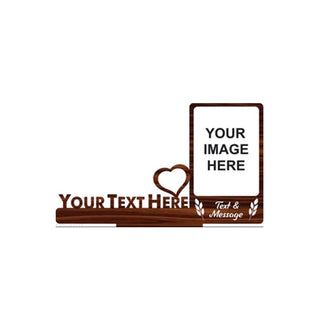 GiftsWale Customized Table Top Stand Wooden Collage Photo Frame With Name | Best Gift For Birthday, Teachers Day, Brother, Sister, Friends, Brother, Sister, Husband And Wife - Giftswale